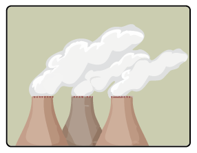 ilustracion chimeneas industria