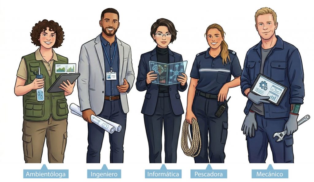trabajos profesionales en el puerto